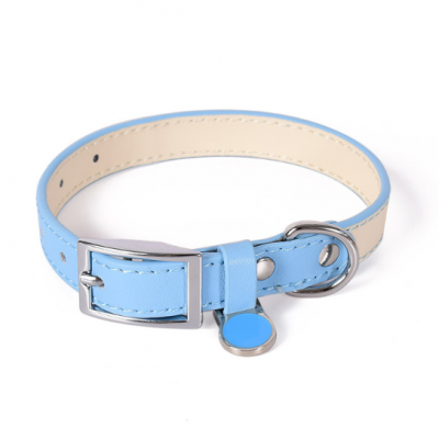 C507Waterproof leather collar for cats and small dogs